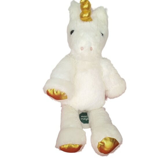 Mary Meyer Plush Unicorn Stuffed Animal With Golden Horn & Hooves‎ - Picture 1 of 6